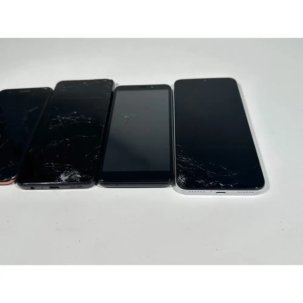Lot of 4 Broken Smartphones LG Cloud HD For Parts Repair Bulk As-Is